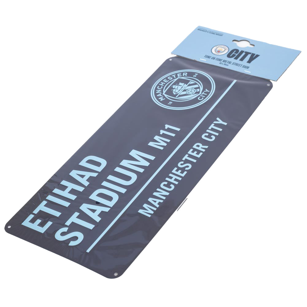 Manchester City FC Two Tone Street Sign 2