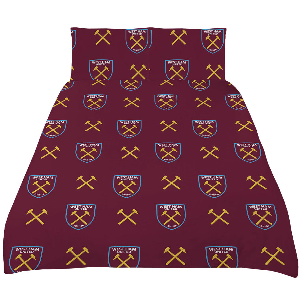 West Ham United FC Colour Split King Duvet Set 1