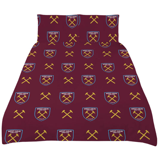 West Ham United FC Colour Split King Duvet Set 1