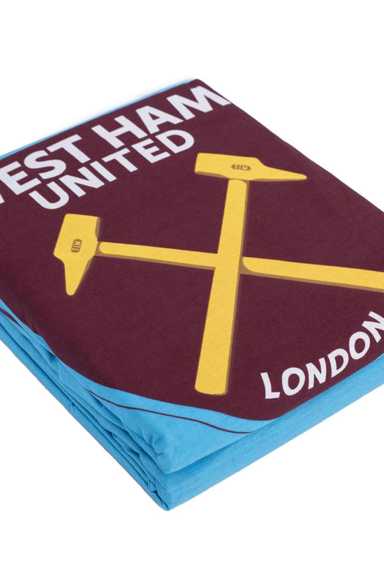 West Ham United FC Colour Split King Duvet Set