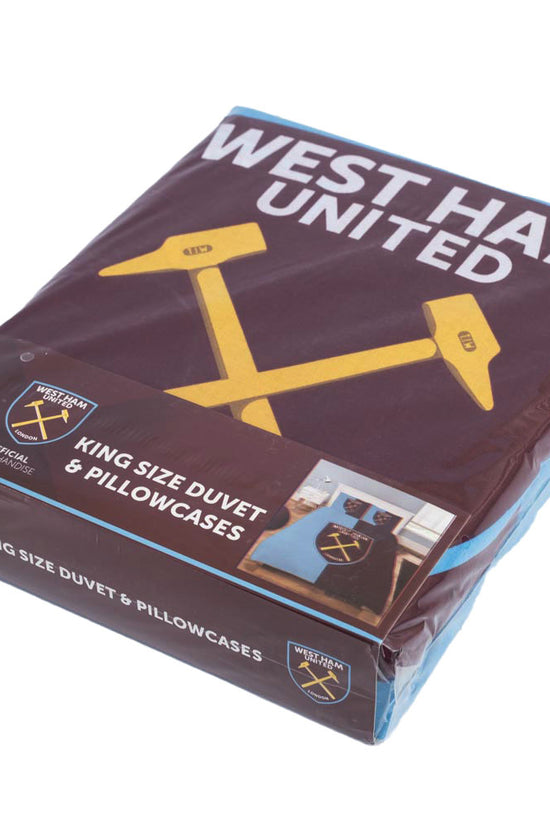 West Ham United FC Colour Split King Duvet Set