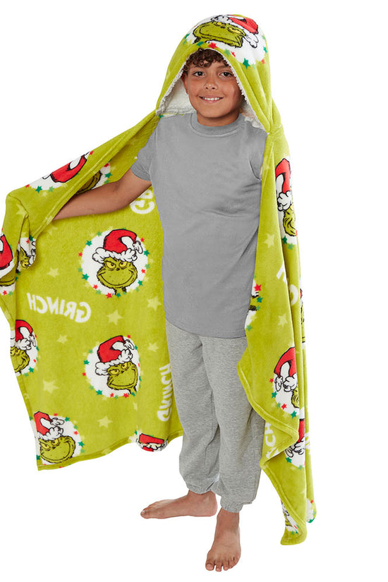 The Grinch Youths Hooded Blanket 1