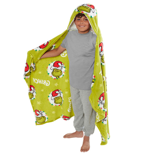 The Grinch Youths Hooded Blanket 1