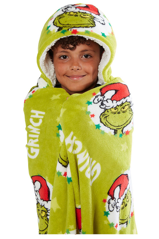 The Grinch Youths Hooded Blanket 2