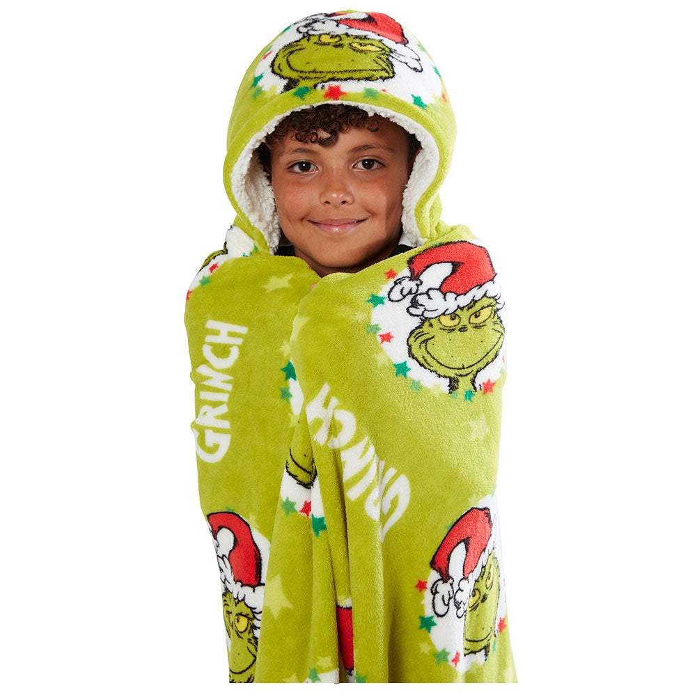 The Grinch Youths Hooded Blanket 2