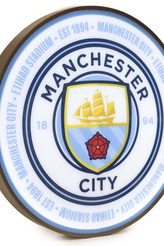 Manchester City FC 12 Inch LED Wall Light 1