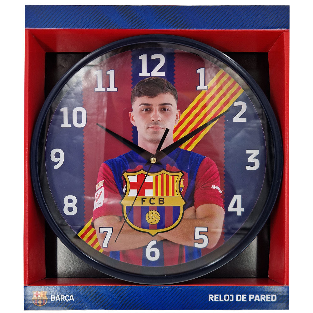 FC Barcelona Pedri Wall Clock 1