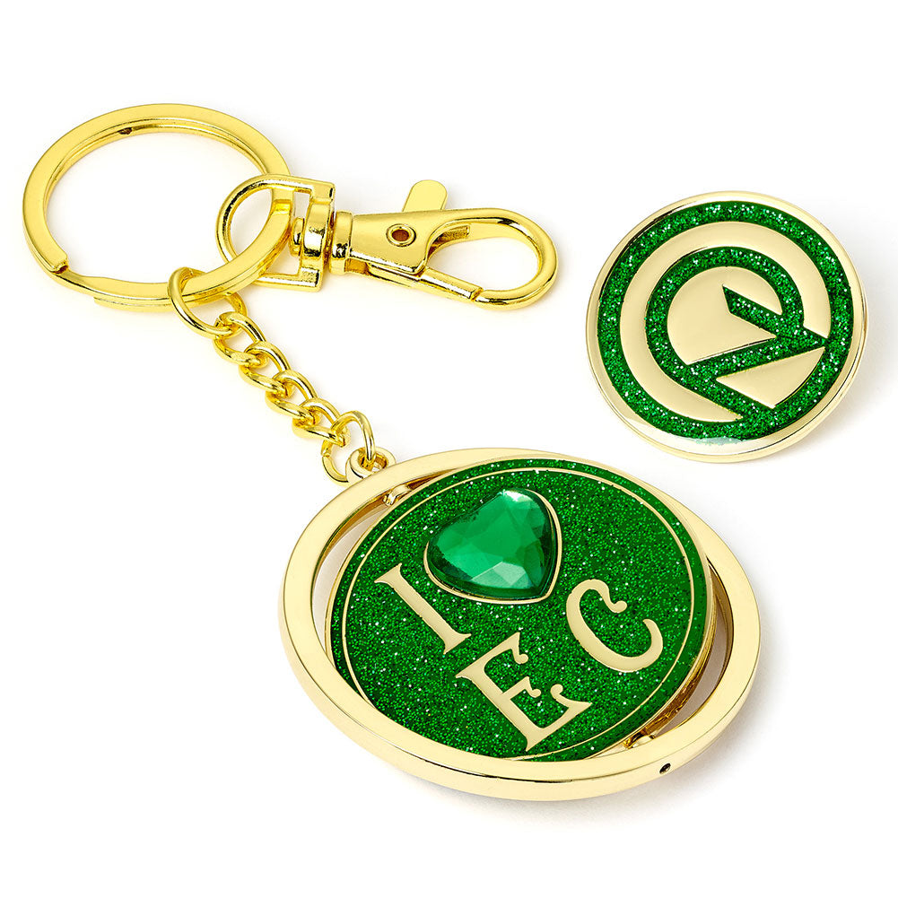 Wicked I Love Emerald City Keyring Badge Set