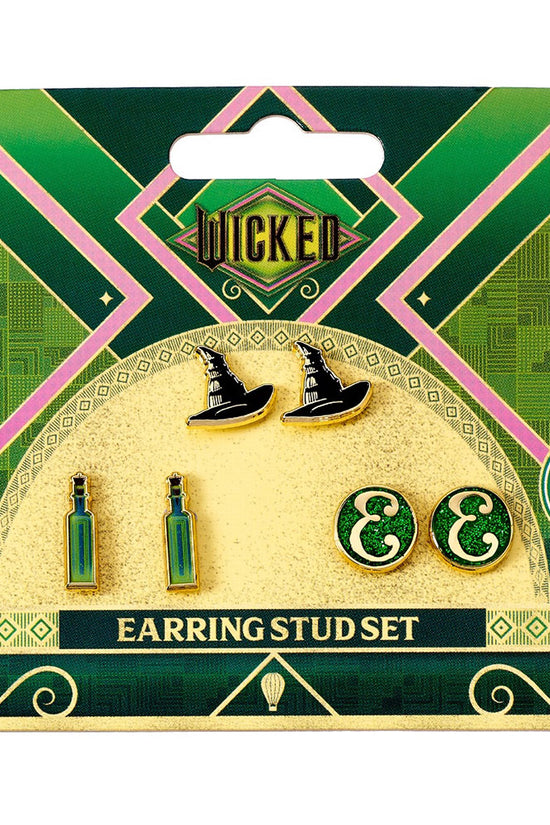 Wicked Elphaba Stud Earrings Set 2