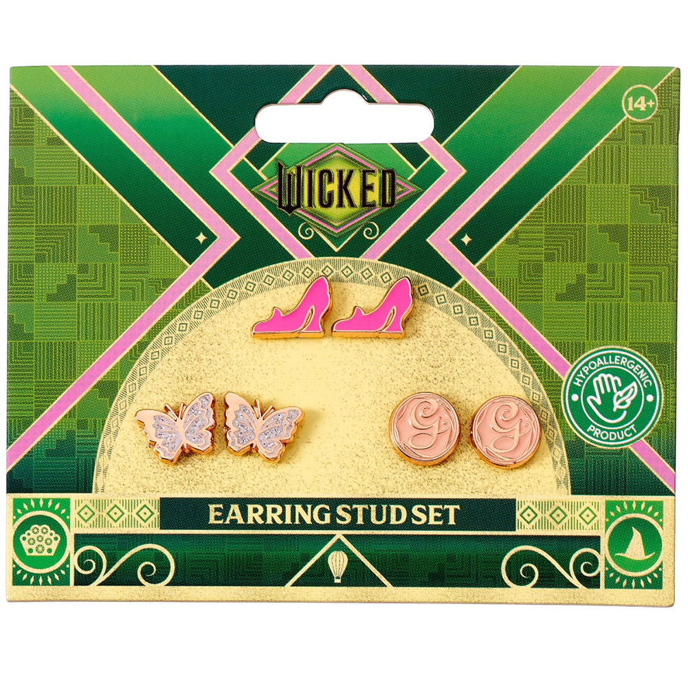 Wicked Glinda Stud Earrings Set 2