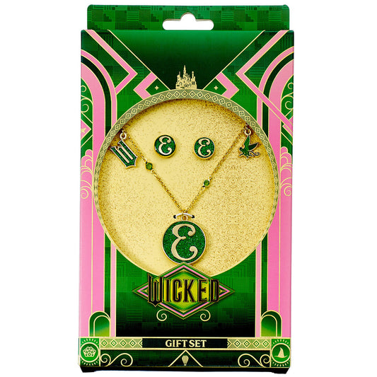 Wicked Gold Plated Elphaba Necklace Earrings 1