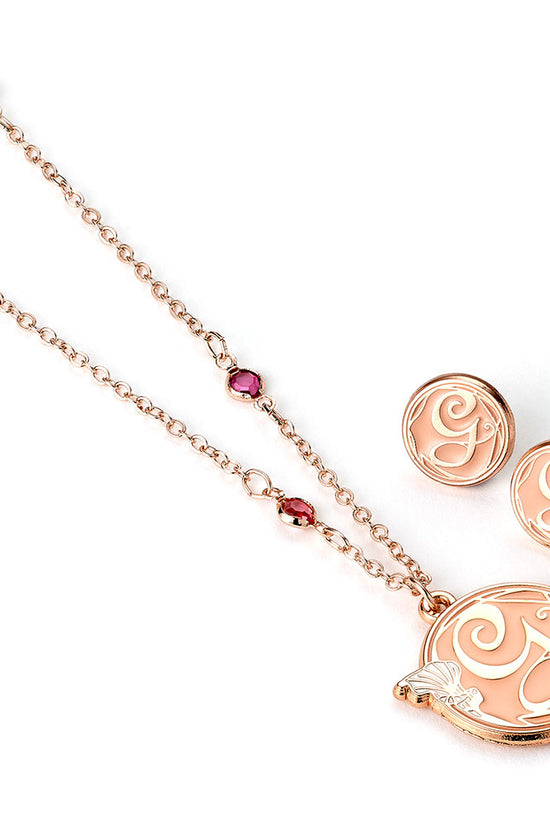 Wicked Rose Gold Plated Glinda Necklace Earrings