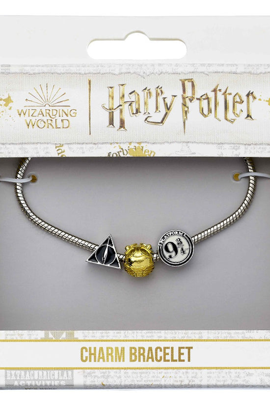 Harry Potter Silver Plated Bead Charm Bracelet