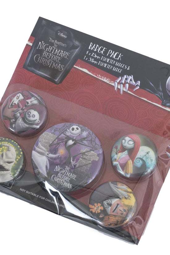 The Nightmare Before Christmas Button Badge Set 2
