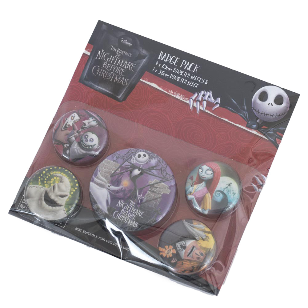 The Nightmare Before Christmas Button Badge Set 2