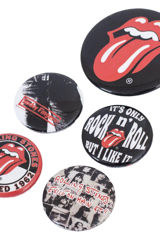 The Rolling Stones Classic Button Badge Set