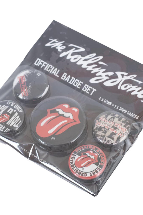 The Rolling Stones Classic Button Badge Set