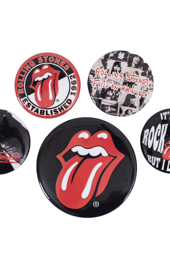 The Rolling Stones Classic Button Badge Set