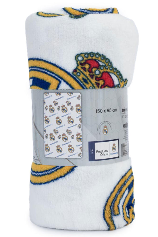 Real Madrid FC Multi Crest Fleece Blanket