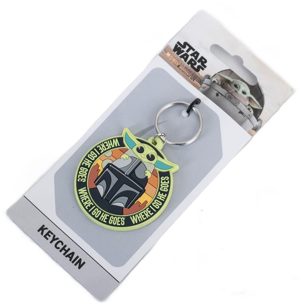 Star Wars The Mandalorian Grogu Mando PVC Keyring 2