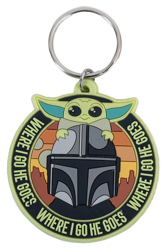 Star Wars The Mandalorian Grogu Mando PVC Keyring