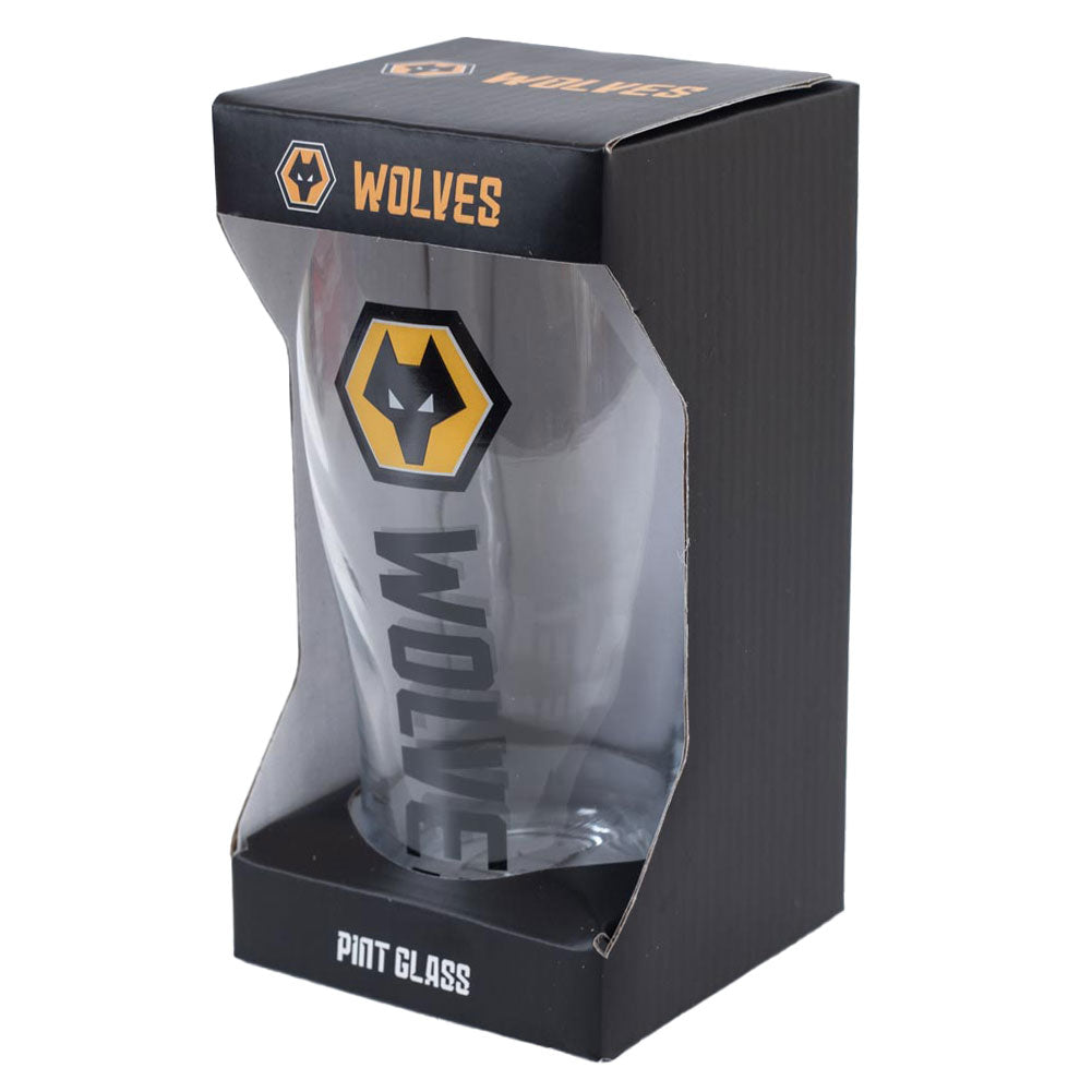 Wolverhampton Wanderers FC Tulip Pint Glass 2