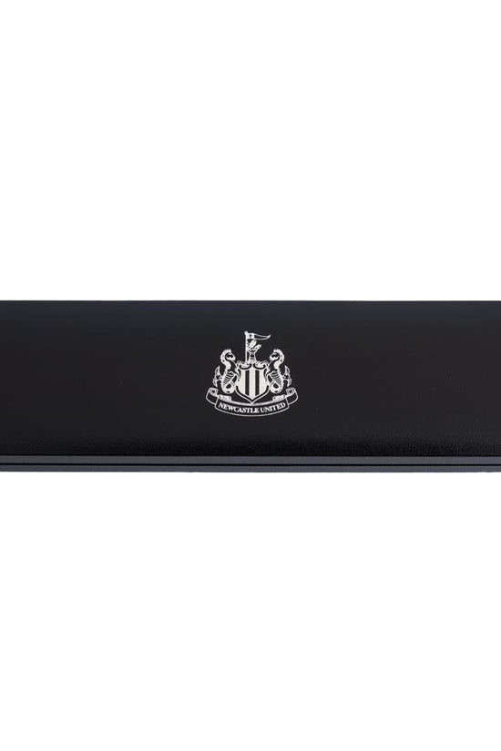 Newcastle United FC Black IP Leather Bracelet