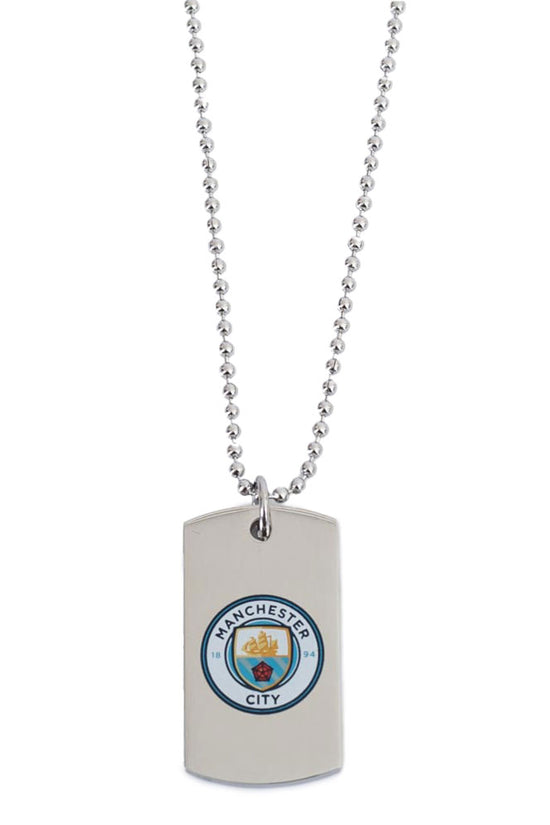 Manchester City FC Colour Crest Dog Tag Chain 1