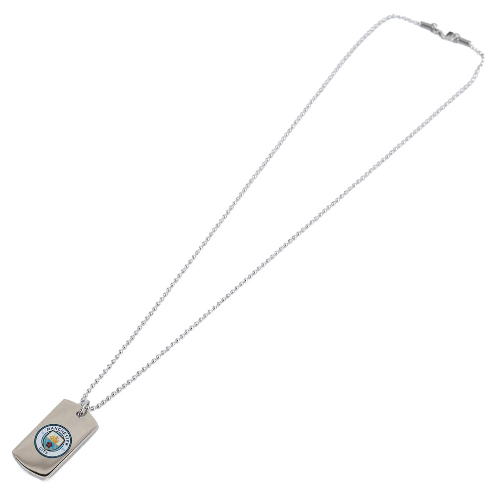 Manchester City FC Colour Crest Dog Tag Chain 2
