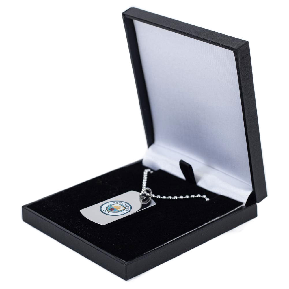 Manchester City FC Colour Crest Dog Tag Chain 3