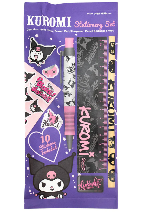 Kuromi 6pc Stationery Set 1
