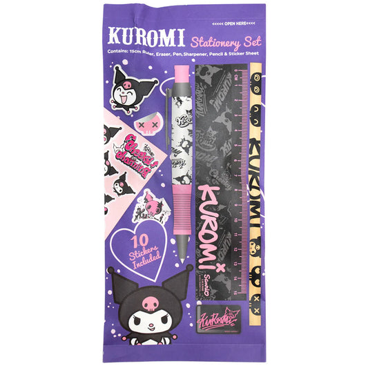 Kuromi 6pc Stationery Set 1