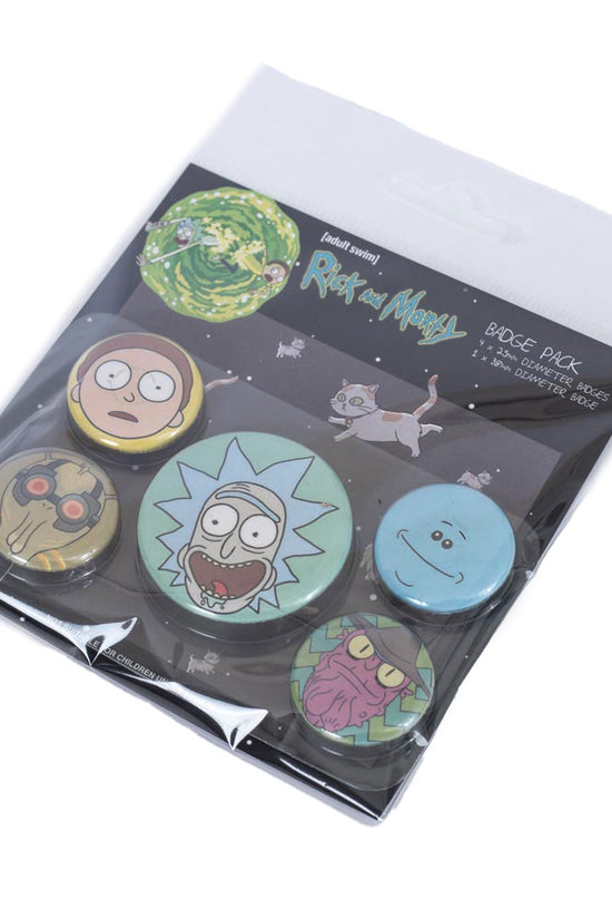 Rick And Morty Heads Button Badge Set 2