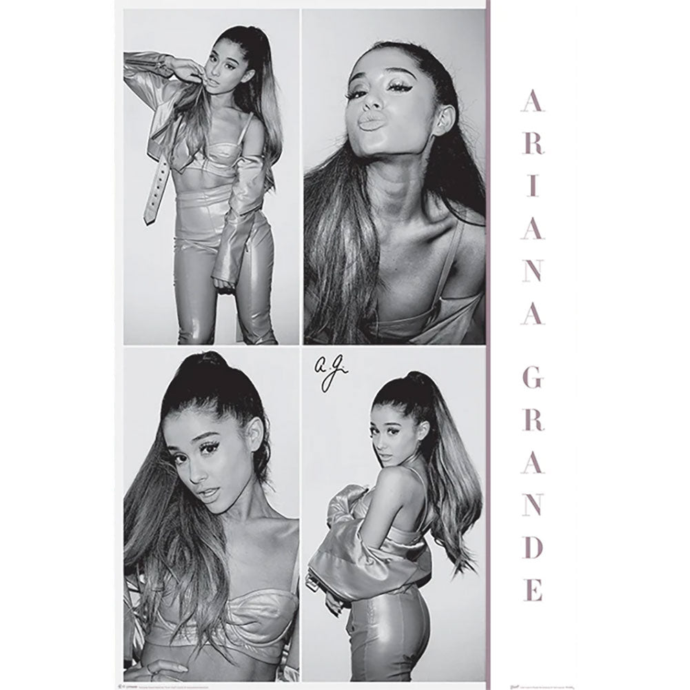 Ariana Grande Black White Poster 177