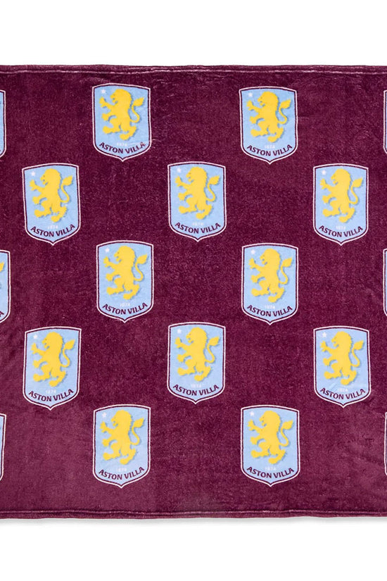 Aston Villa FC Multi Crest Fleece Blanket