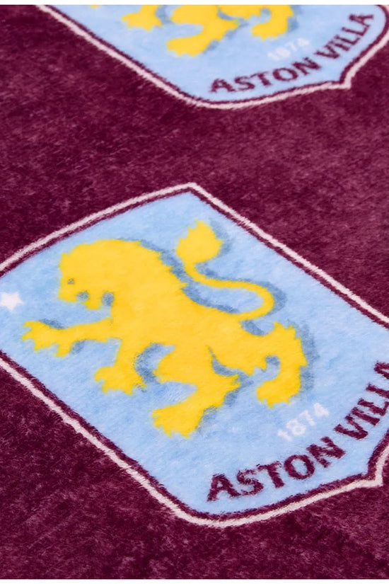 Aston Villa FC Multi Crest Fleece Blanket