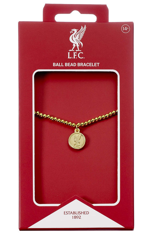 Liverpool FC Gold Finish Bead Bracelet