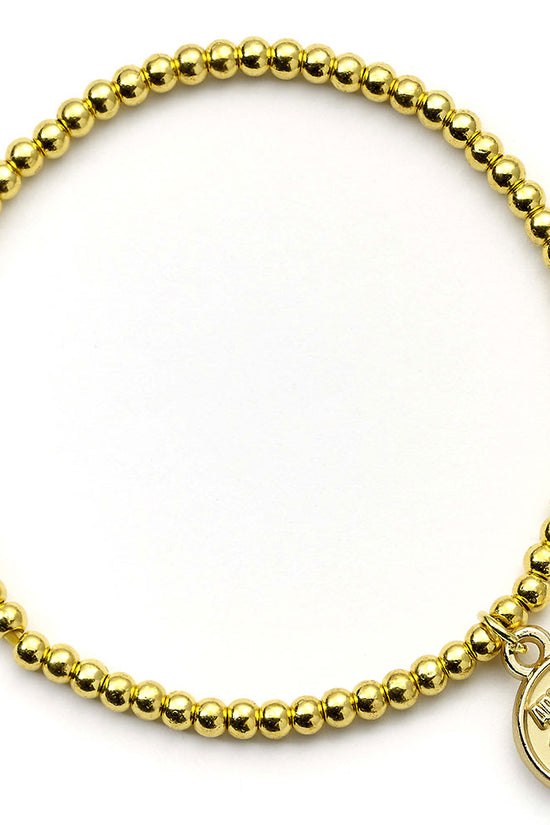 Arsenal FC Gold Finish Bead Bracelet