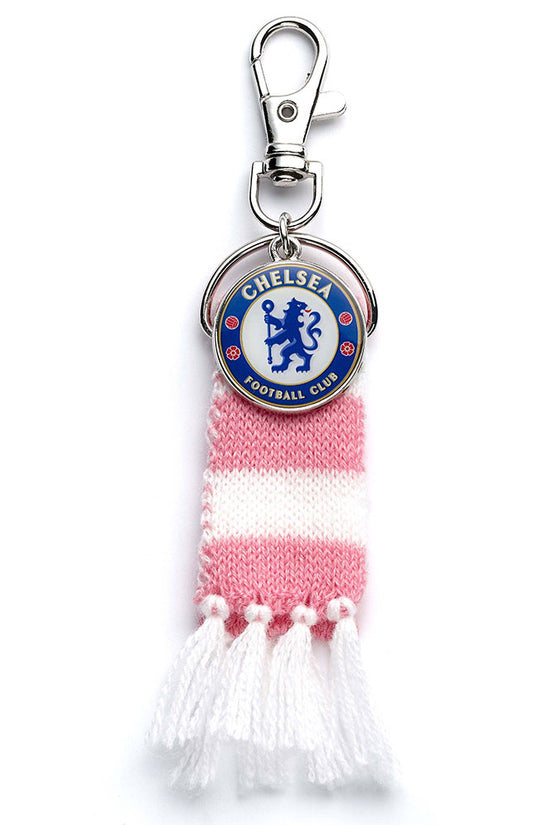 Chelsea FC Pink Bar Scarf Bag Charm