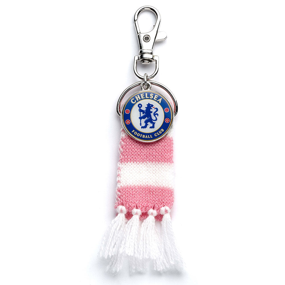 Chelsea FC Pink Bar Scarf Bag Charm