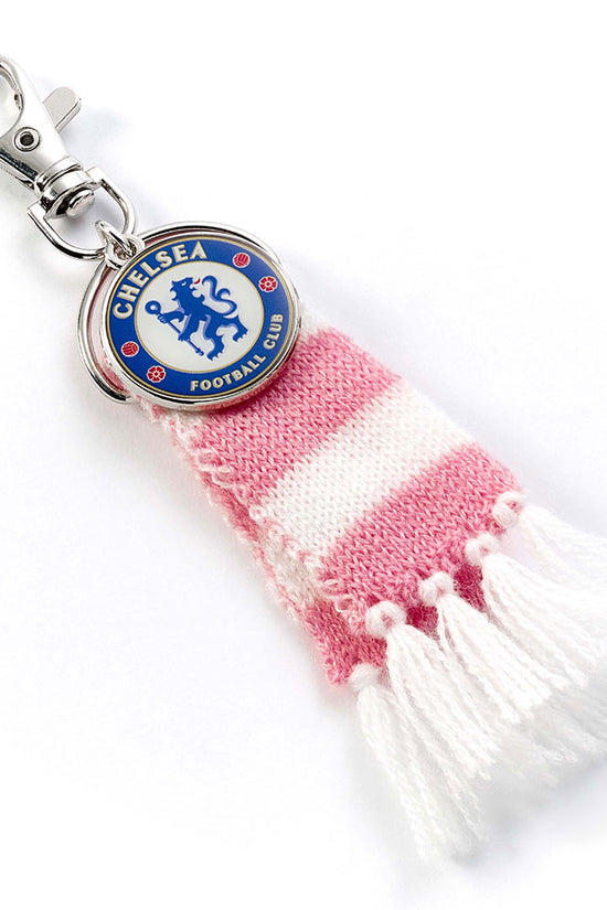 Chelsea FC Pink Bar Scarf Bag Charm