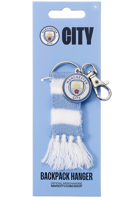 Manchester City FC Blue Bar Scarf Bag Charm