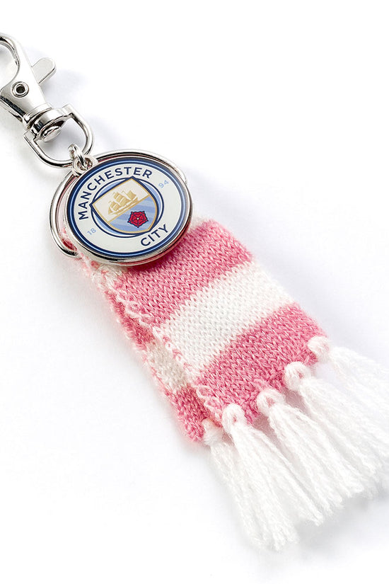 Manchester City FC Pink Bar Scarf Bag Charm
