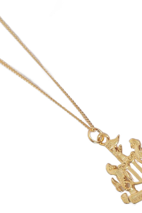 Newcastle United FC 18ct Gold Plated on Silver Pendant Chain