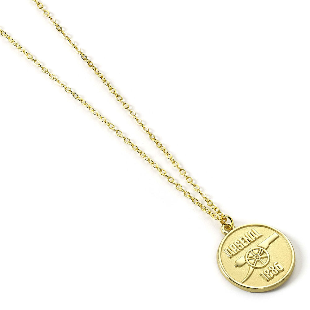 Arsenal FC Gold Finish Crest Necklace 1
