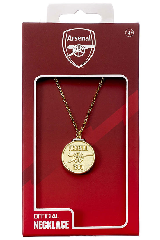 Arsenal FC Gold Finish Crest Necklace 3