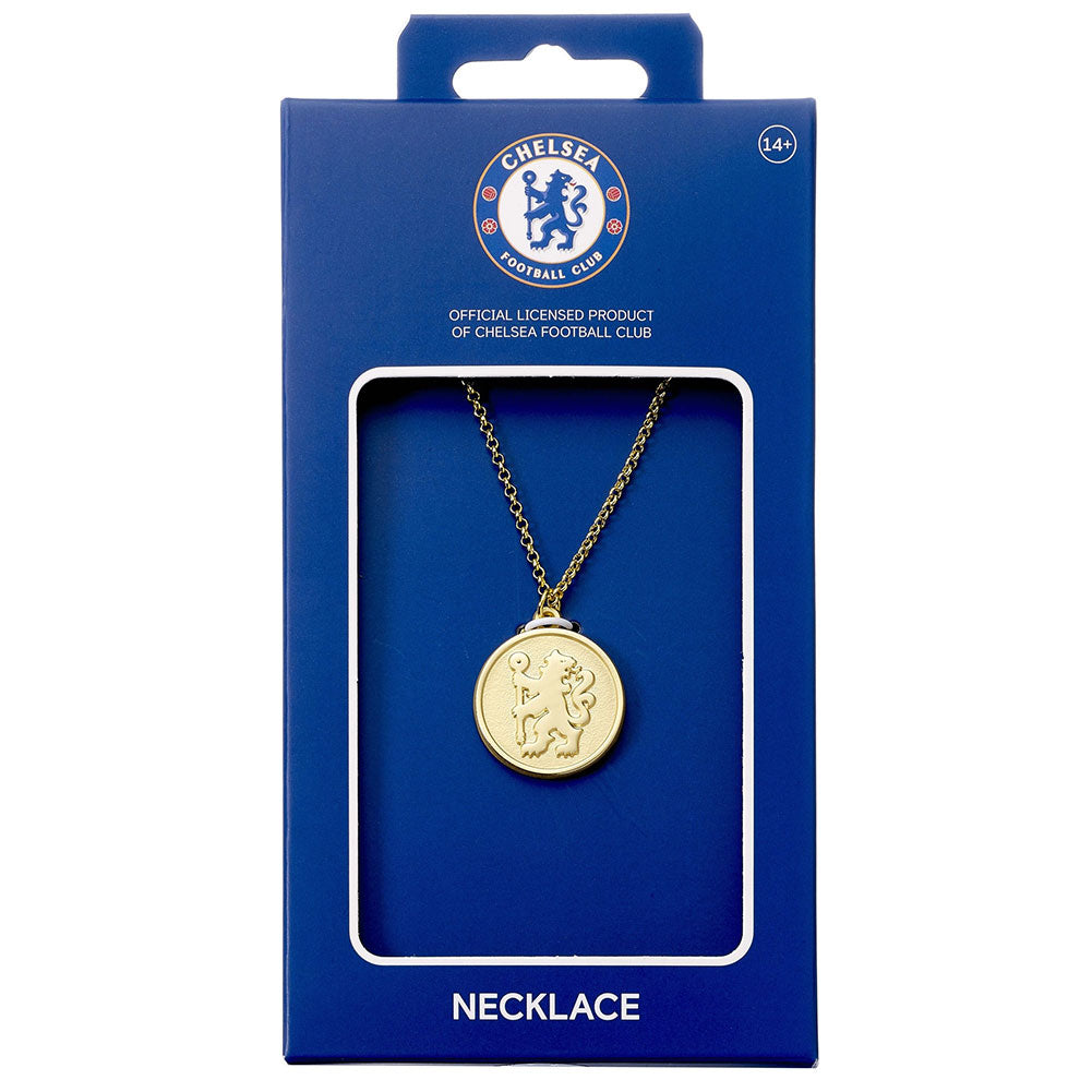Chelsea FC Gold Finish Crest Necklace 3