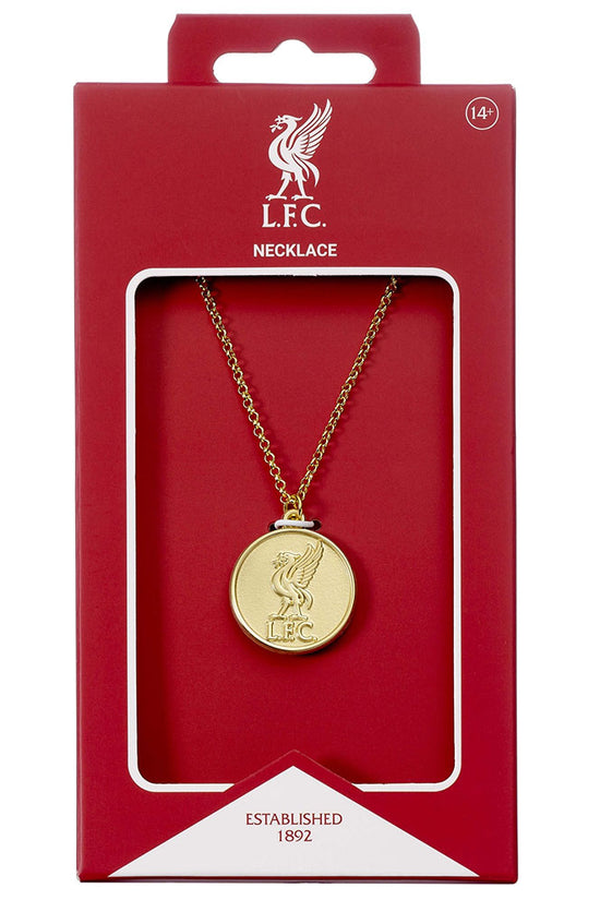Liverpool FC Gold Finish Crest Necklace 3