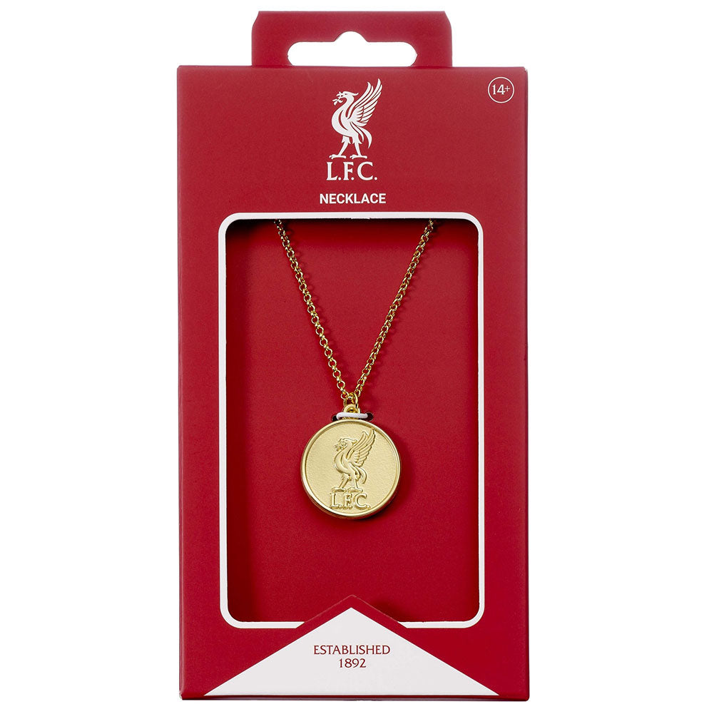 Liverpool FC Gold Finish Crest Necklace 3