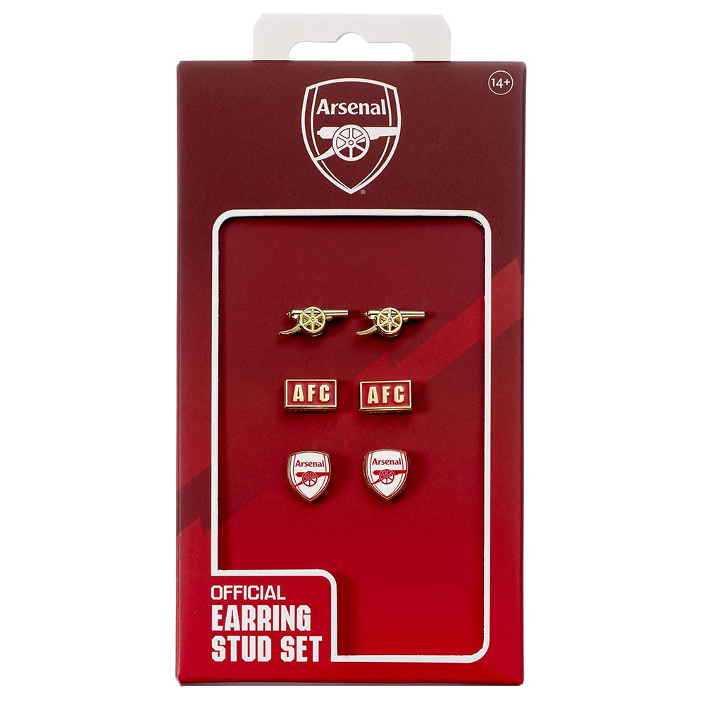 Arsenal FC Stud Earring Set 3